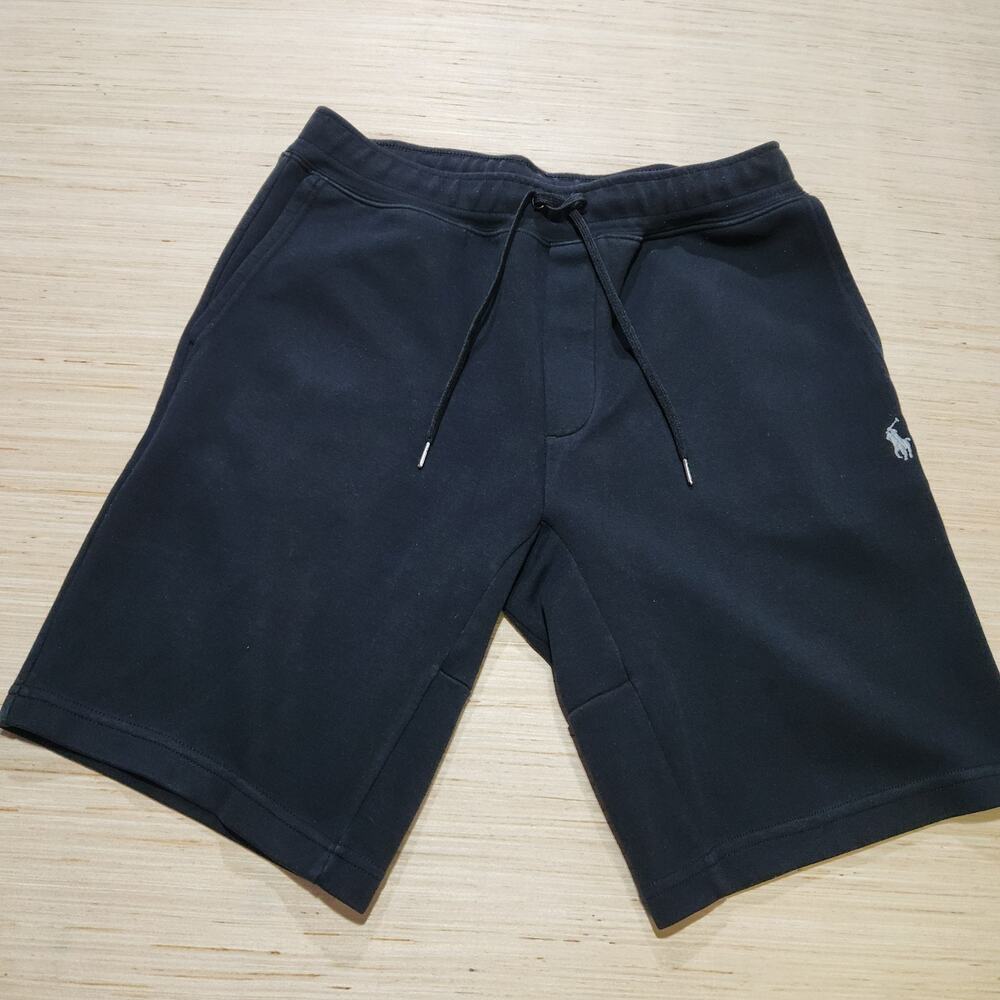 Polo Ralph Lauren Men's Black Sweat Shorts Pony Logo Small